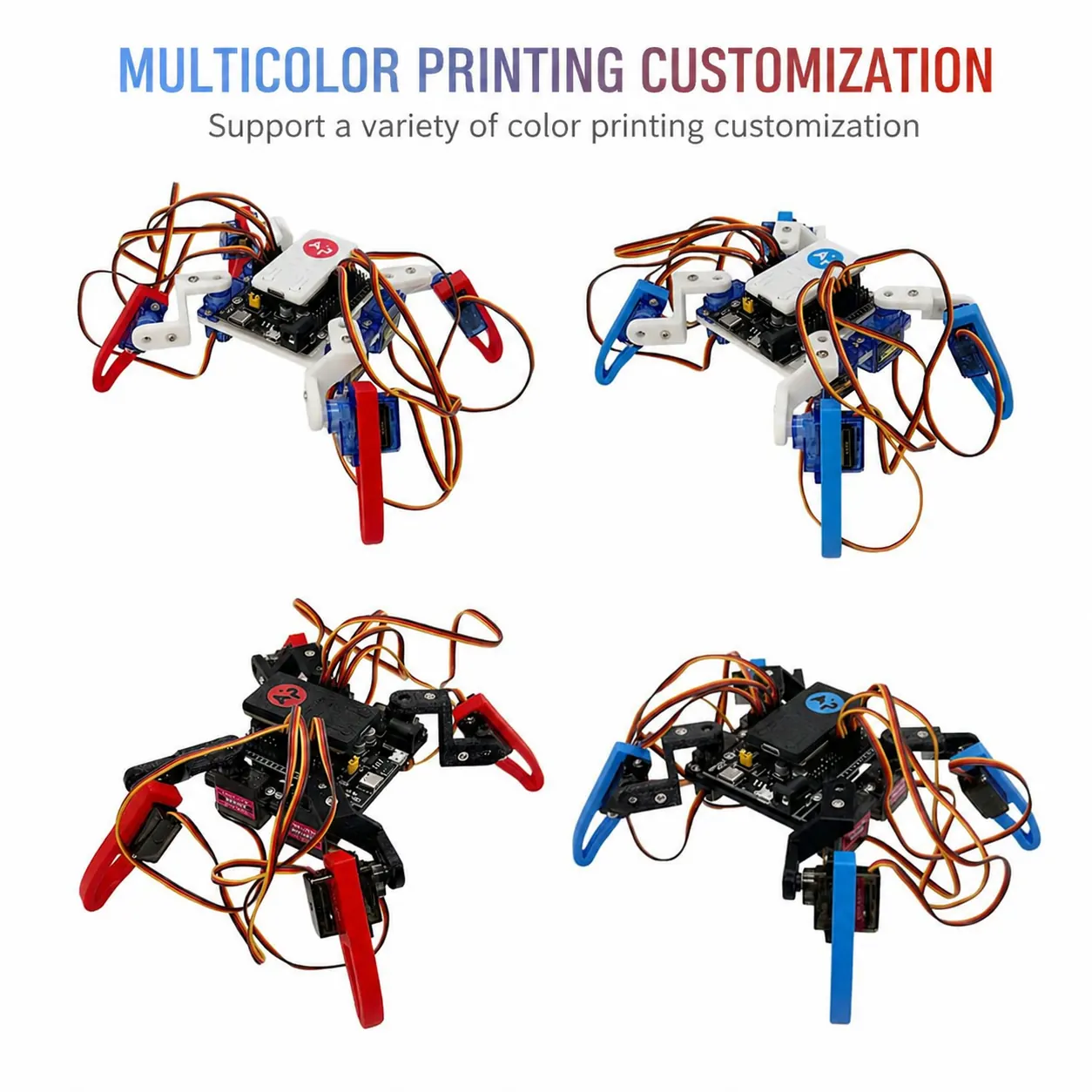 DIY voice quadruped robot kit color options