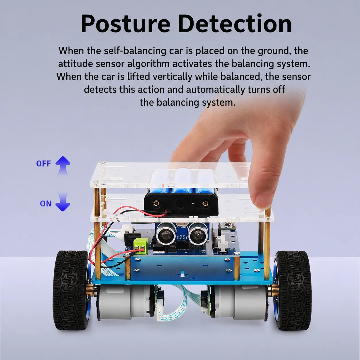IMU attitude sensing robot