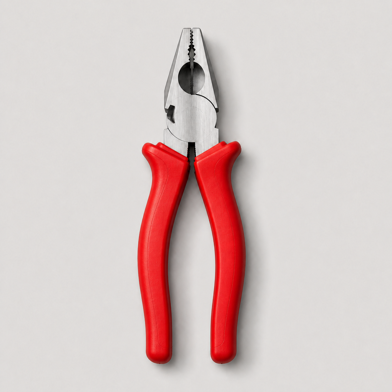 Unbranded red-and-black handled CR-V combination pliers